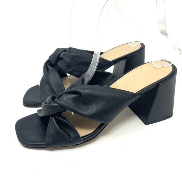 NEW Everlane The Day Twist Heel in Black Leather Women's Size 8 $168 - Picture 7 of 12